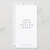 メニューとプログラムの印刷 サンキューカード (裏面)