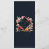 メニューには豪華なヴィンテージフローラスタイル メニュー (裏面)