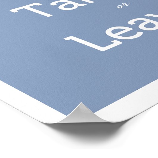 メニューには2つの選択肢がある ポスター (角)