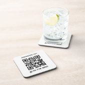 メニューのスキャンQRcodeのカスタマイズなしBGなし コースター (右側)