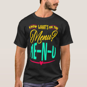 メニューの内容を知るMe N U 1 Tシャツ