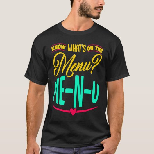 メニューの内容を知るMe N U 1 Tシャツ (正面)