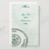 メニューひな形 便箋 (正面/裏面)