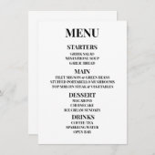 メニューをカスタマイズ - オリジナルメニューを作成 メニュー (正面/裏面)