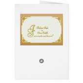 メニューを結婚するロマンチックなヴィンテージ (裏面)