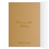 メニューを結婚するロマンチックなヴィンテージ (内側 (左))