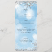 メニューアイスブループリンセスウィンターワンダーランドスウィート16 メニュー (裏面)