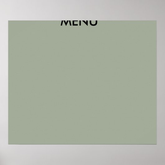 メニューアートポスター ポスター (正面)