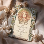 メニューアールヌーボー結婚ズ・ディナー 招待状