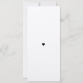 メニューウェディングレセプションエレガントKraftスクリプト 招待状 (裏面)