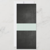 メニューウェディングレセプションクロウフィッシュ煮沸ロブスタービーチ 招待状 (裏面)