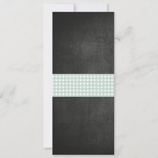 メニューウェディングレセプションクロウフィッシュ煮沸ロブスタービーチ 招待状 (裏面)