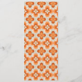 メニューウェディングレセプションレトロヴィンテージ1970s メニュー (裏面)