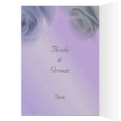 メニューカードを結婚している銀製のバラ (内側 (左))