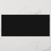 メニューカードを結婚するエレガントな黒および金ゴールド メニュー (裏面)