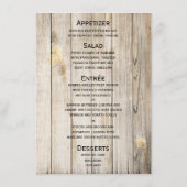 メニューカードを食事するヴィンテージの自転車の結婚式 メニュー (裏面)