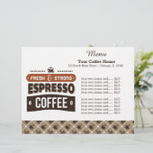 メニューカードコーヒーハウス (スタンド正面)