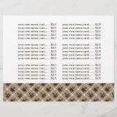 メニューカードコーヒーハウス (裏面)