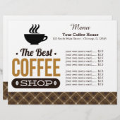 メニューカードコーヒーハウス (正面/裏面)