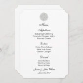 メニューカードシルバーフローラ円 メニュー (正面/裏面)