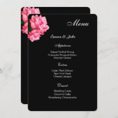 メニューカードピンクローズ メニュー (正面/裏面)