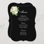メニューカードホワイトローズ メニュー (正面/裏面)
