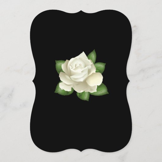 メニューカードホワイトローズ メニュー (裏面)