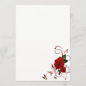 メニューカードレッドローズ メニュー (裏面)