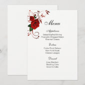 メニューカードレッドローズ メニュー (正面/裏面)