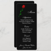 メニューカードレッドローズ メニュー (正面/裏面)