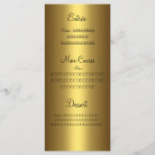 メニューカード金ゴールドシルバーブラックジュエルラックカード メニュー (裏面)