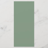 メニューカード |のリハ結婚ーサルディナーメニュー メニュー (裏面)