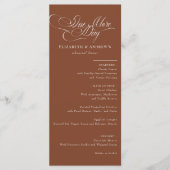 メニューカード |のリハ結婚ーサルディナーメニュー メニュー (正面)