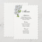 メニューカード – 白の蘭 メニュー (正面/裏面)