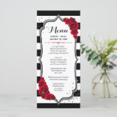 メニューカード – 白黒シルバーレッド プログラム (スタンド正面)
