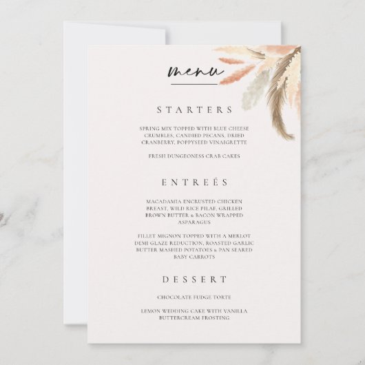 メニューカー結婚ド配置のディナーケータリングC100 サンキューカード (正面)