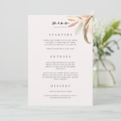 メニューカー結婚ド配置のディナーケータリングC100 サンキューカード (スタンド正面)