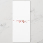 メニューカ結婚ード、メニュー、ディナー、ランチ メニュー (裏面)