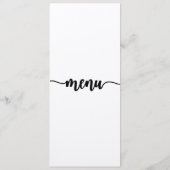 メニューカ結婚ード、メニュー、ディナー、ランチ メニュー (裏面)