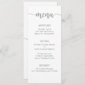 メニューカ結婚ード、メニュー、ディナー、ランチ メニュー (正面/裏面)