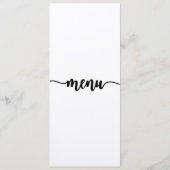 メニューカ結婚ード、メニュー、ディナー、ランチ メニュー (裏面)