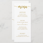 メニューカ結婚ード、メニュー、ディナー、ランチ メニュー (正面/裏面)