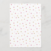 メニューガールズエレファント&フラワーベビーシャワー エンクロージャーカード (裏面)