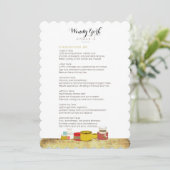 メニューキャンドルホタラップハニービー メニュー (スタンド正面)