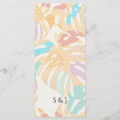 メニューサボサボトロピカルパームツリーデザートボホ結婚ズ メニュー (裏面)