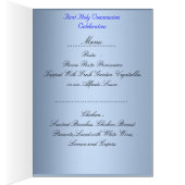 メニューディナーカードファースト聖餐会 (内側 (右))