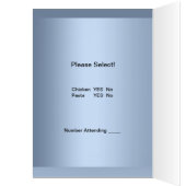 メニューディナーカードファースト聖餐会 (内側 (左))