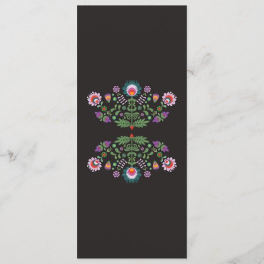 メニューフェスタのパーティーのメキシコ紫色の結婚披露宴 メニュー (裏面)