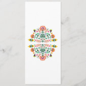 メニューフェスタのパーティーのメキシコ結婚式のライムの披露宴 メニュー (裏面)