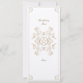 メニューフォーマル 招待状 (裏面)